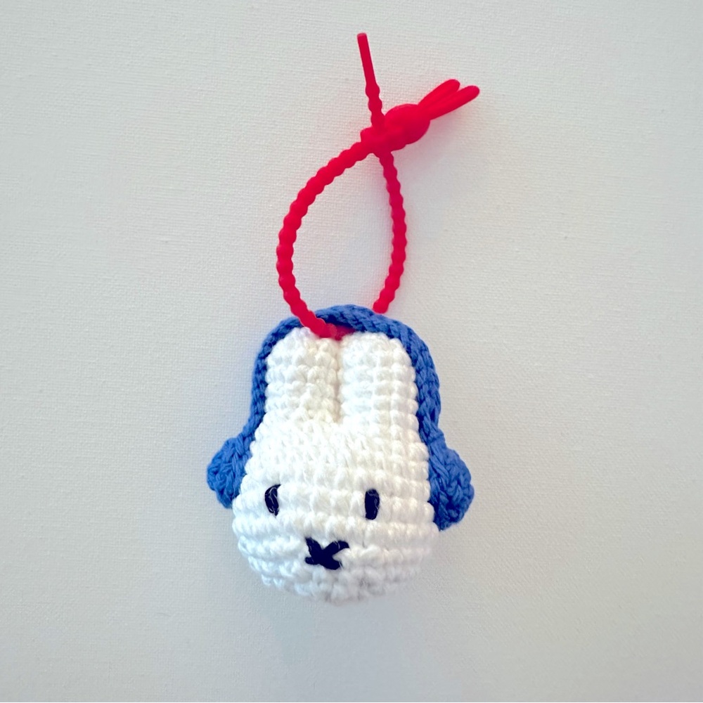 Miffy keychain bag charm cotton crochet charm